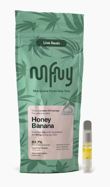 Honey Banana Live Resin Vape Cart | Sativa | MFNY