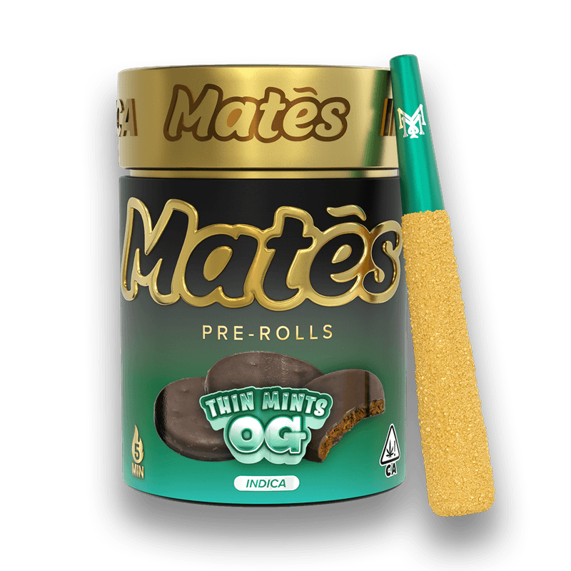 Muha Mates | Thin Mint OG | Infused Pre-roll Pack x 5 (3g) | Indica