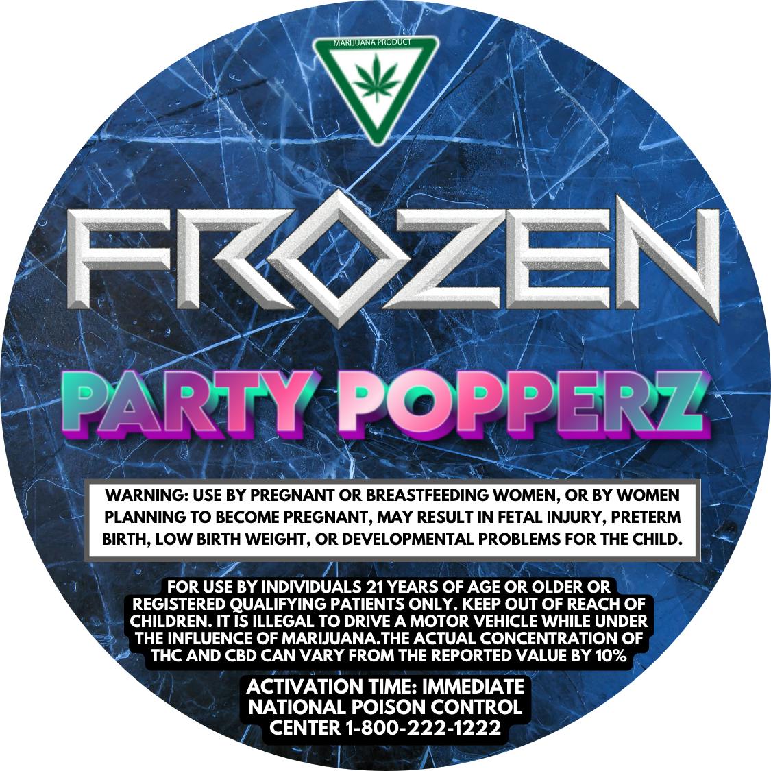 Product: Frozen | Live resin - 5g - Party Popperz