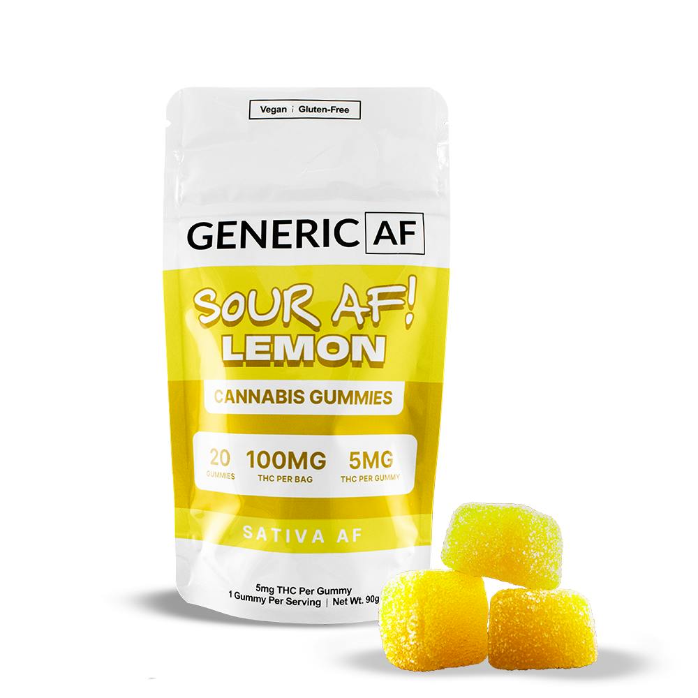 Generic AF | Sour Lemon | 100mg | 20ct