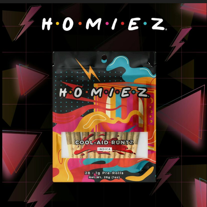 Homiez | 28-Pack Pre-rolls | Cool-Aid Runtz