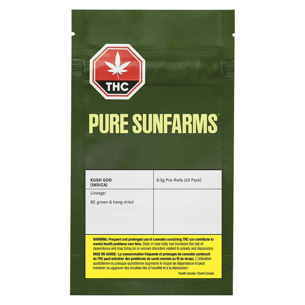 Pure sunfarms - kush god prjs - 10x0. 3g