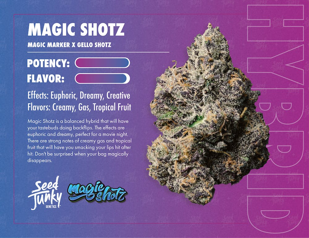 Buy Seed Junky - 3.5g Prepack - Magic Shotz Flower Cannabis