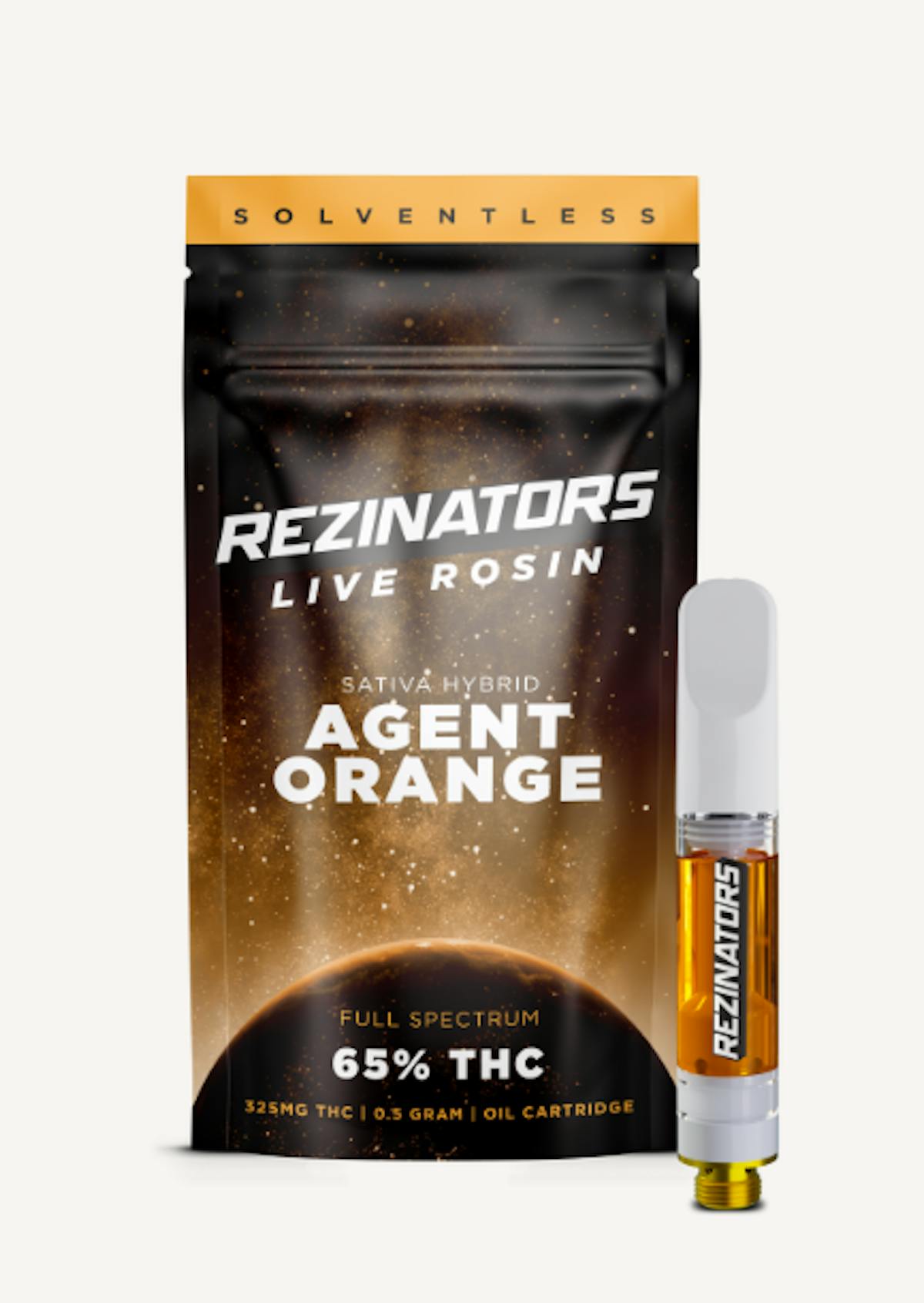 Image of Agent Orange Live Rosin Vape Cartridge