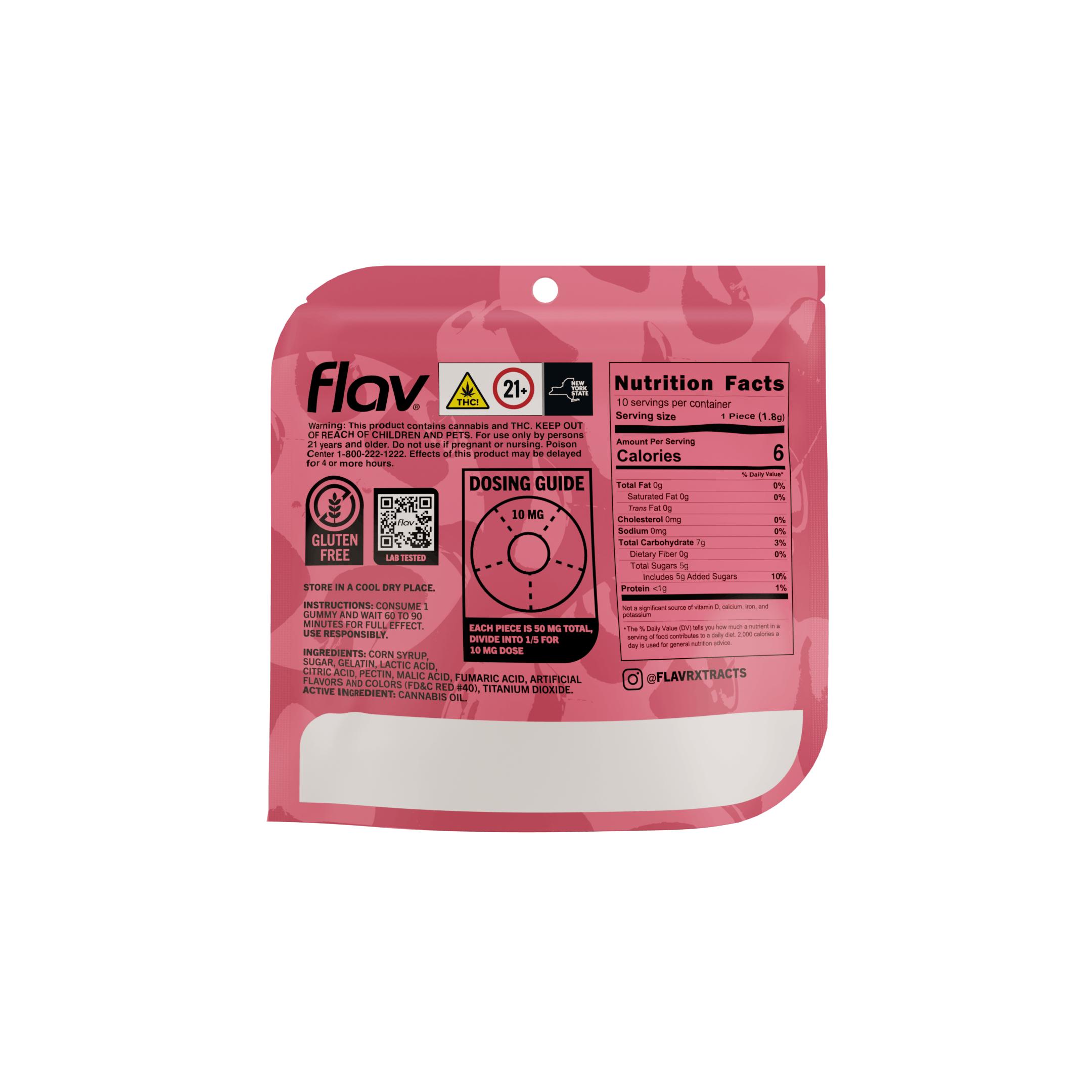 Photo of Flav Cherry | Mega Ring | 100mg | Gummy