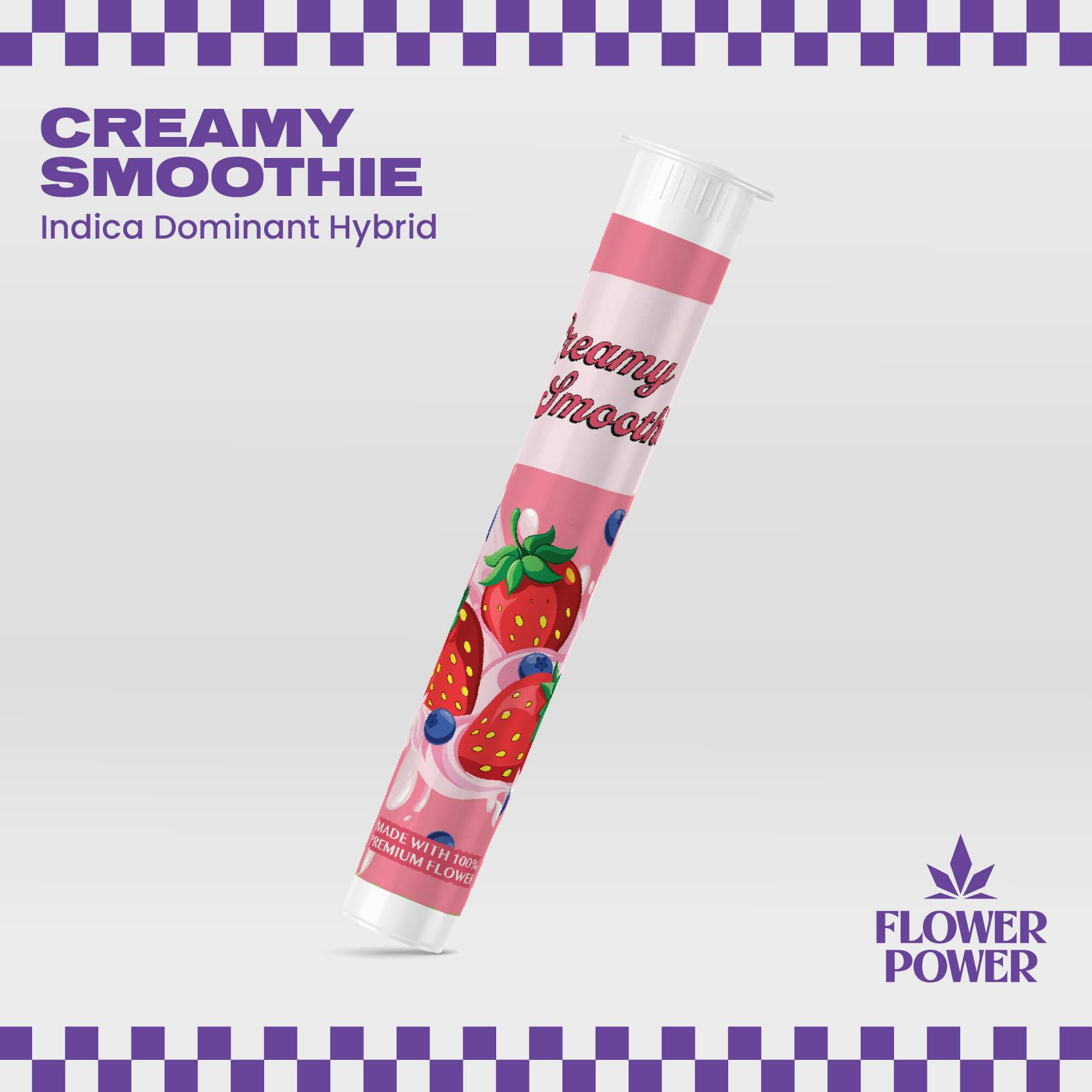 Creamy Smoothie 1G Preroll by Flower Power – Pre-Rolls at Gatsby Cannabis