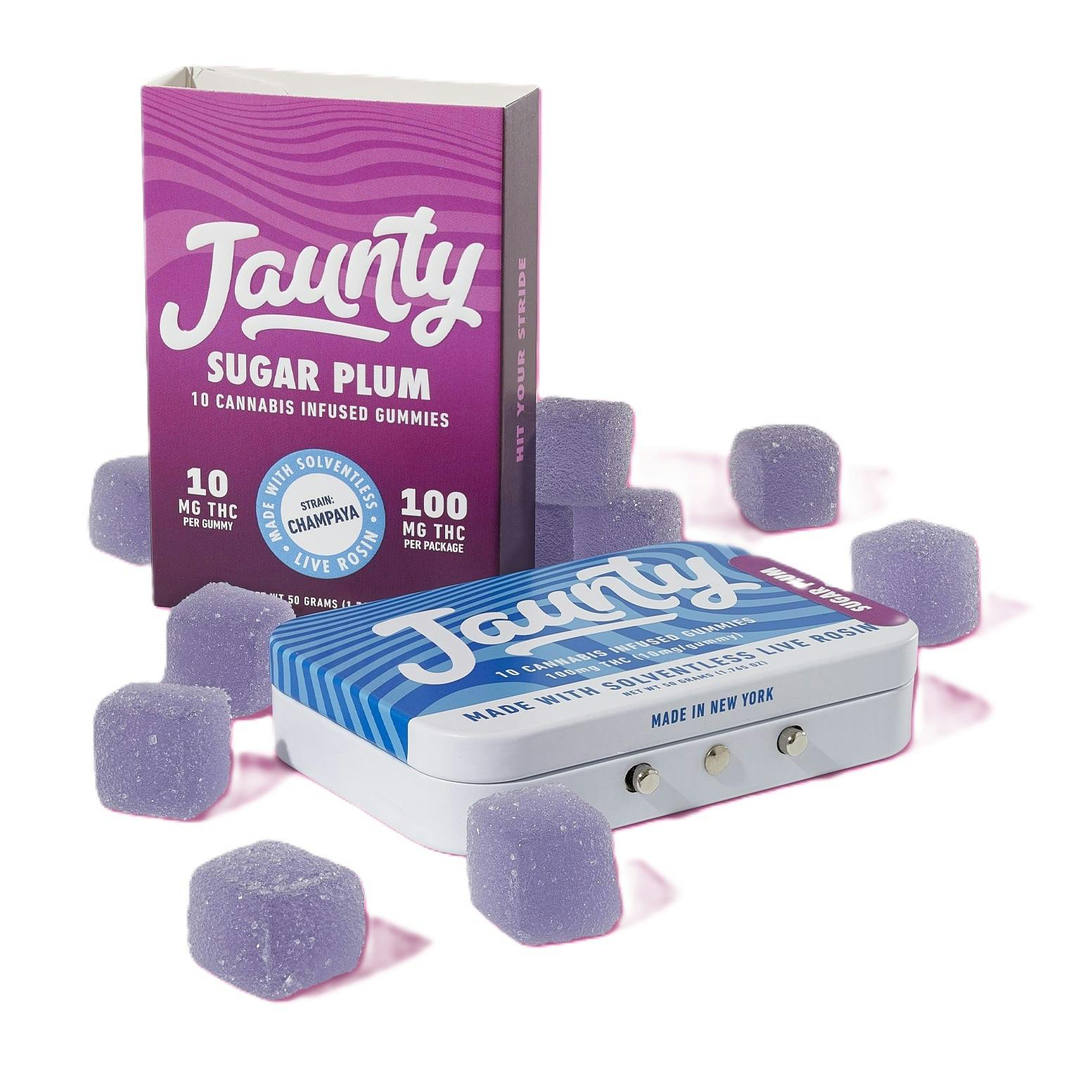 Sugar Plum Gummies | Live Rosin | 100mg | 10pk-1