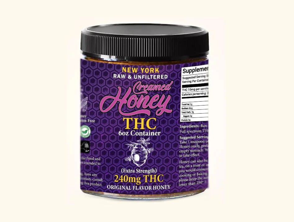 Beezy Beez THC Raw Creamed Infused Original Honey