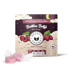 Bedtime Betty’s – Raspberry Crème – 5pk (50mg THC/ 20mg CBD/ 5mg CBN each)