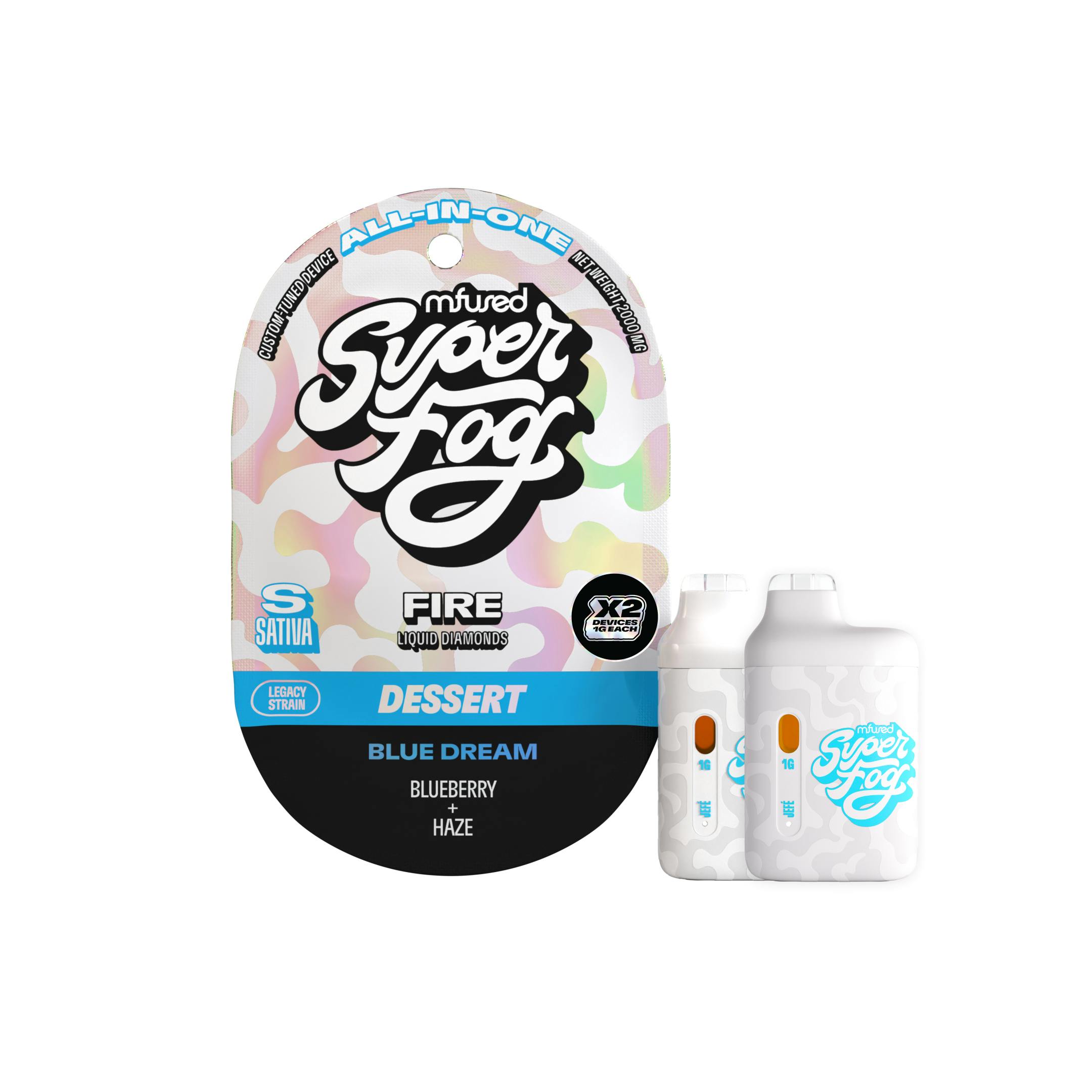 Mfused | Fire Jefe 1g Vape 2pk | Blue Dream