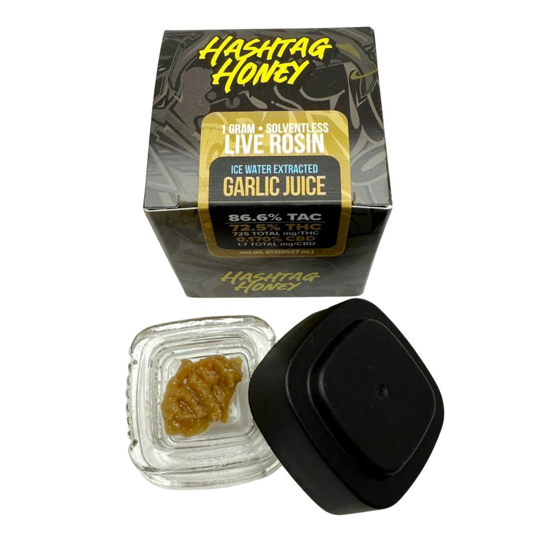 Hashtag Honey | 1g Live Rosin Jar | Garlic Juice