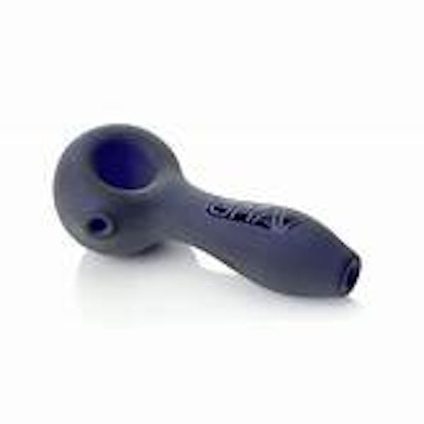 GRAV Sandblasted Spoon 4" Hand Pipe - Blue