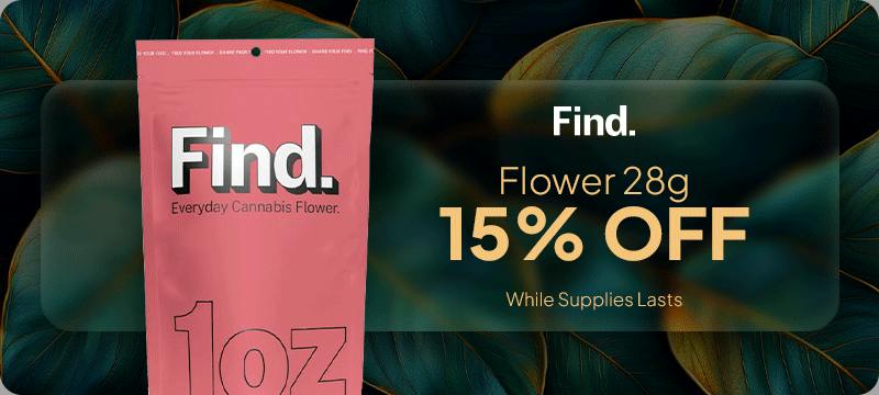 15% OFF | FIND | 28g | only at Cannavita dispensary