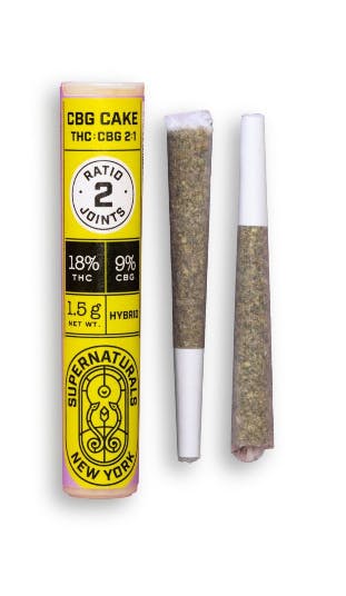 CBG Cake 2:1 | 2 Pack Pre roll Hybrid | Super Naturals