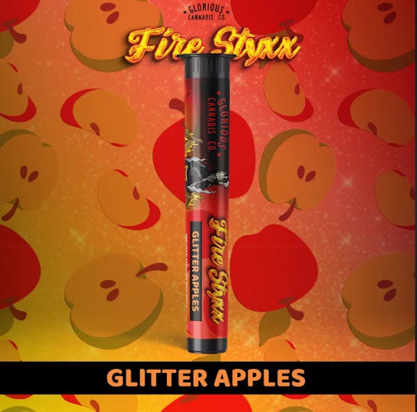 Glitter Apples | 1g | Infused Pre Roll | Fire Styxx