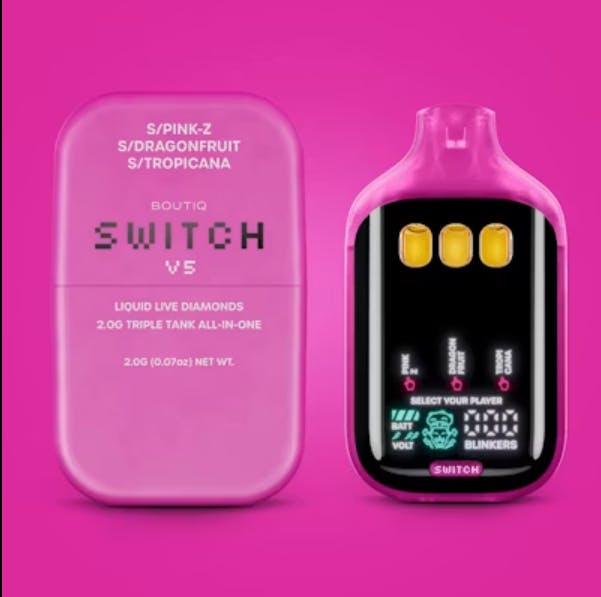 Boutiq - 2g Liquid Live Diamonds Disposable - Pink Z x Dragon Fruit x Tropicana