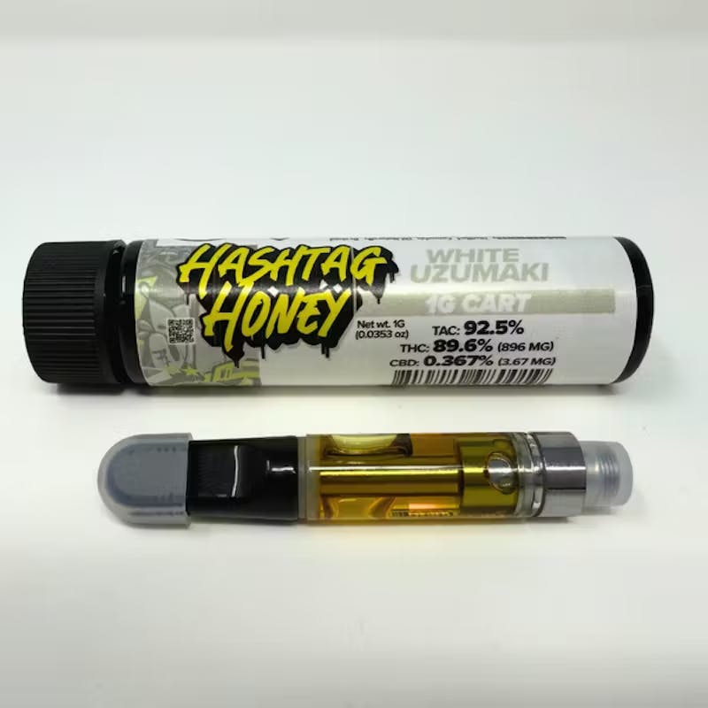 Hashtag Honey | White Uzumaki | 510 Cart | 1g