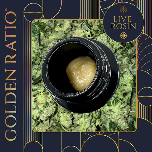 Golden Ratio Cold Cure Live Rosin TIER 2 - GG4 1g (indica hybrid)