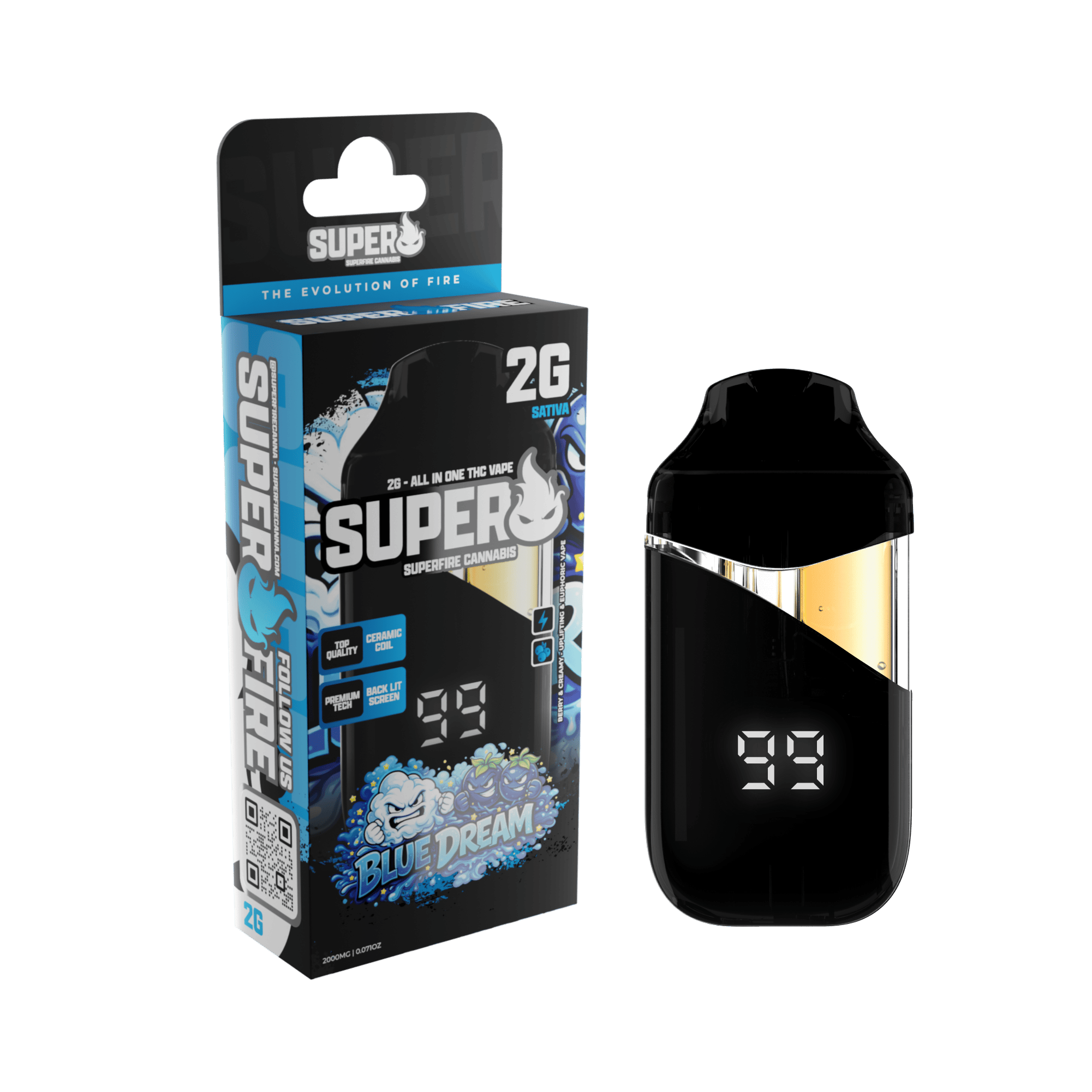 Superfire - 2g Disposable - Blue Dream (S)