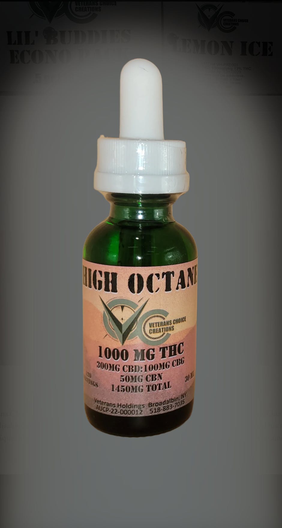 Veterans Choice Creations | High Octane | 1450MG Tincture  Greenery Spot  Cannabis Dispensary