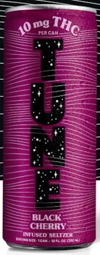 Tune Black Cherry 12oz THC Seltzer 40mg 4pk-1