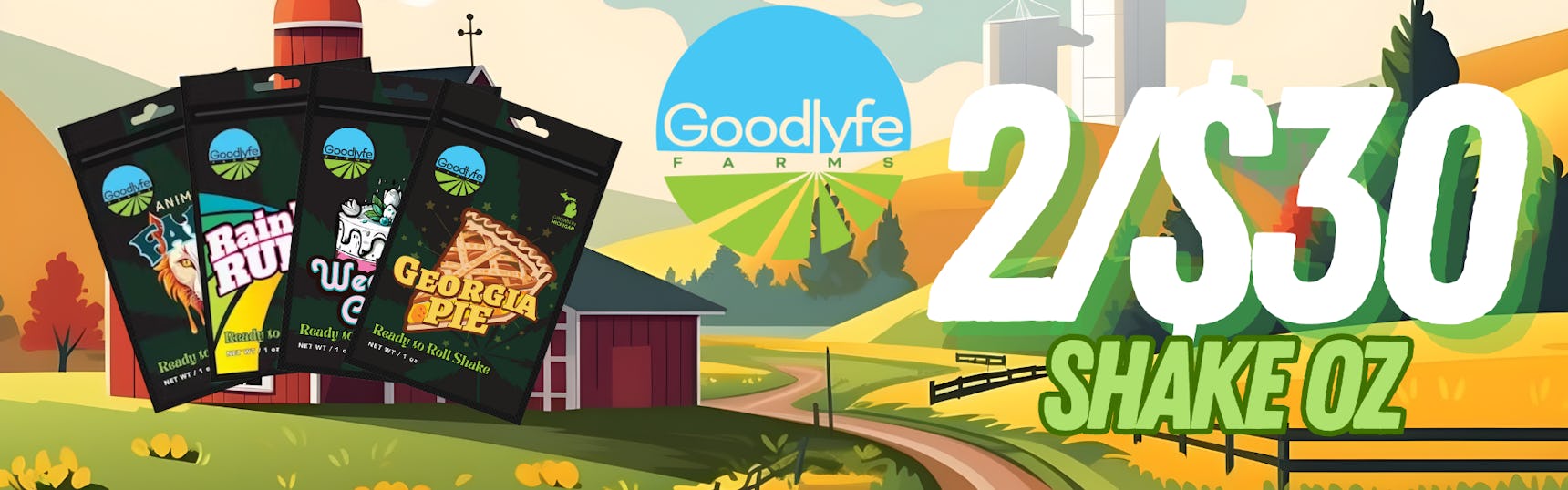 2 for $30 Goodlyfe Shake OZ