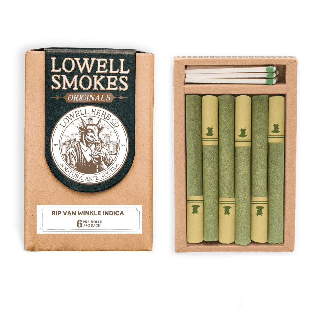 Lowell Smokes | 0.6g Pre-Roll 6 pack (3.6g) | Rip Van Winkle
