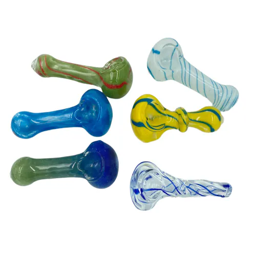 Glass Hand Pipe Assorted Colors 2.5′-active