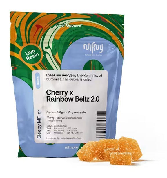 Product MFNY - Cherry X Rainbow Beltz 2 - 80mg - Live Resin Gummies