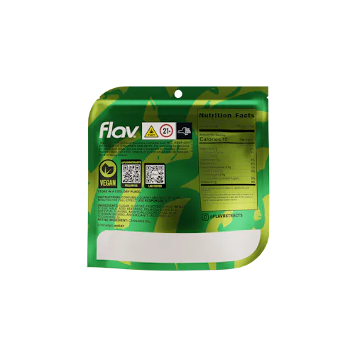 FLAV | Green Apple Belts | 10mg Live Resin Gummies | 10pk-3