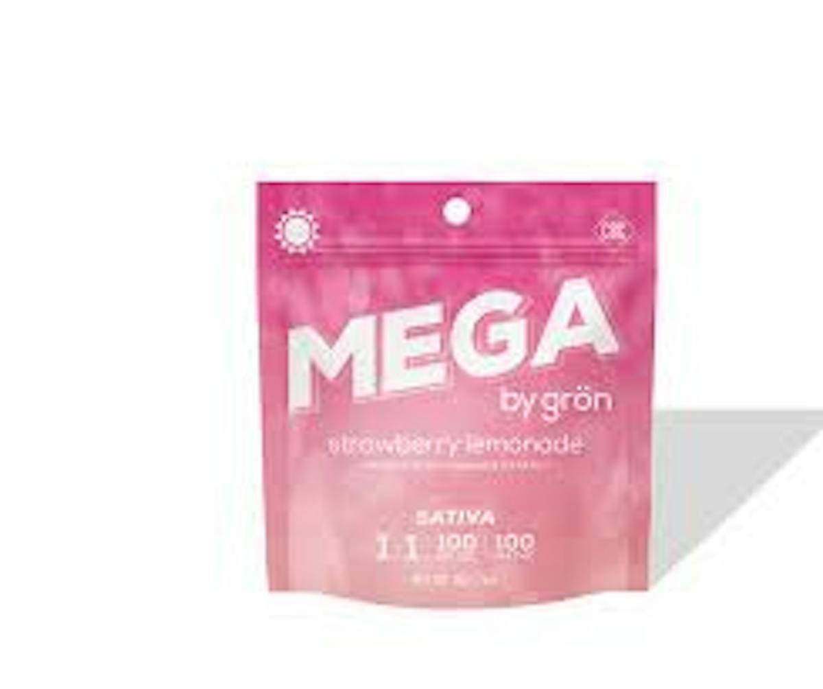 Photo of 1:1 CBC/THC Strawberry Lemonade 100MG Mega Pearl (Gron)