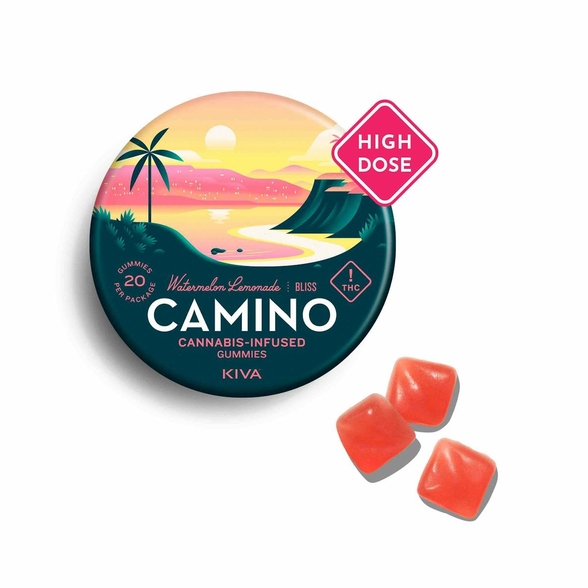 Photo of Camino High Dose Watermelon Lemonade Gummies