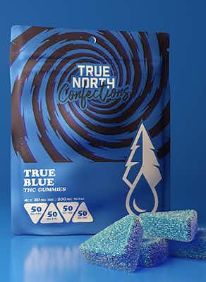 Product: True North Confections | Vegan True Blue 4 Piece Gummies | 200mg*