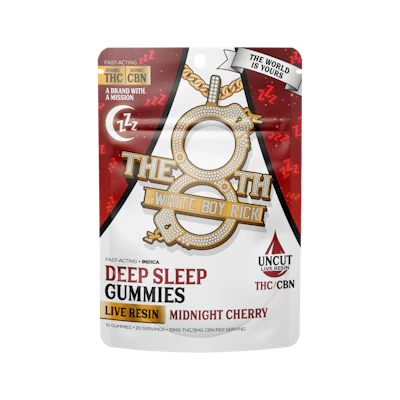 The 8th - 200mg THC : 100mg CBN Live Resin Gummies - Midnight Cherry
