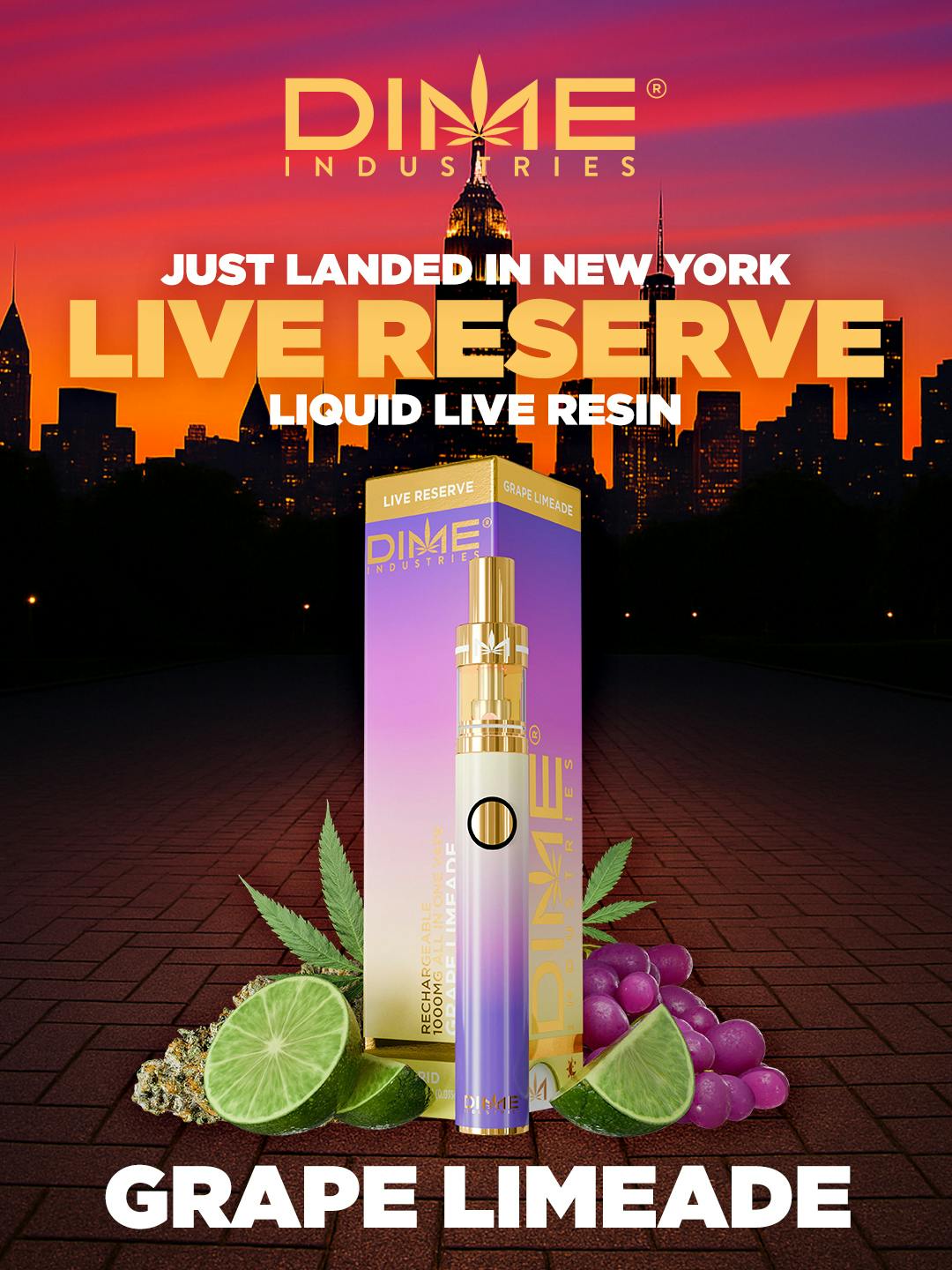 dime disposable vape review DIME - Disposable Vape - Live Reserve - Indica main image 1