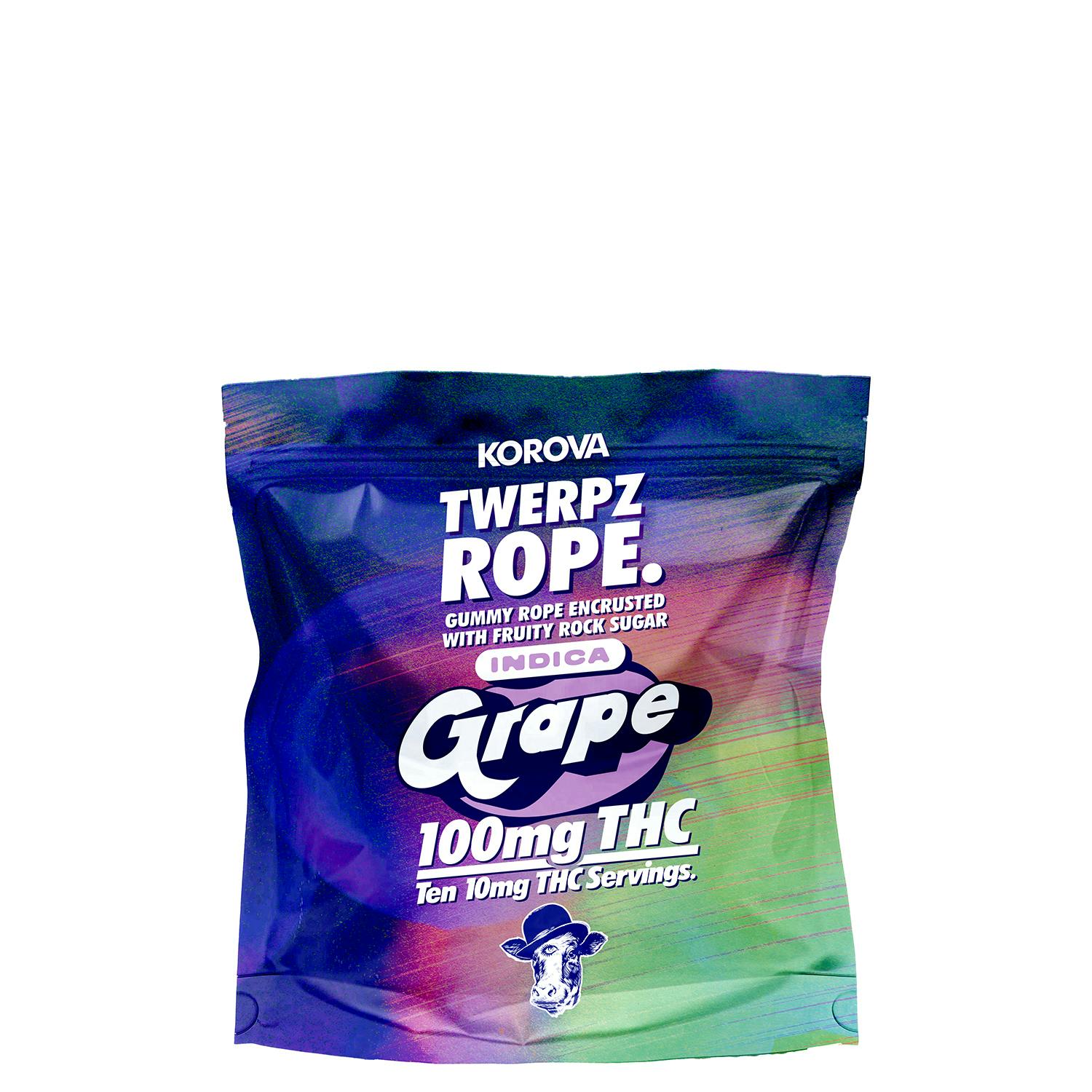 Korova 100mg - Grape Twerpz Rope