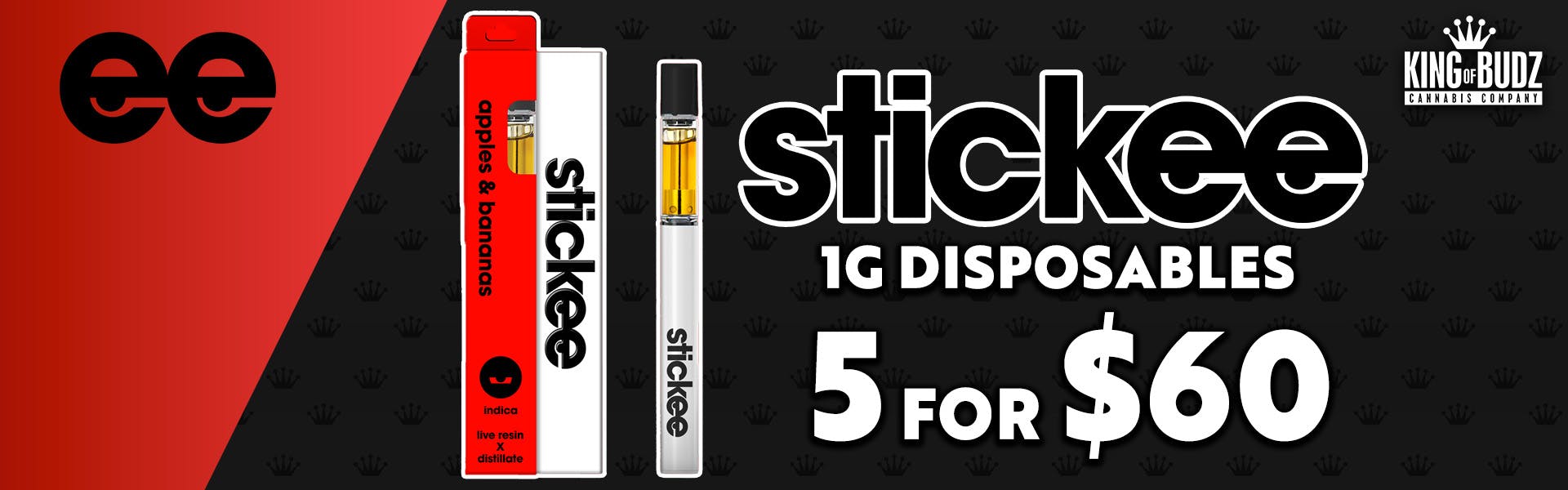 Stickee - 1g Disposable - 5/$60