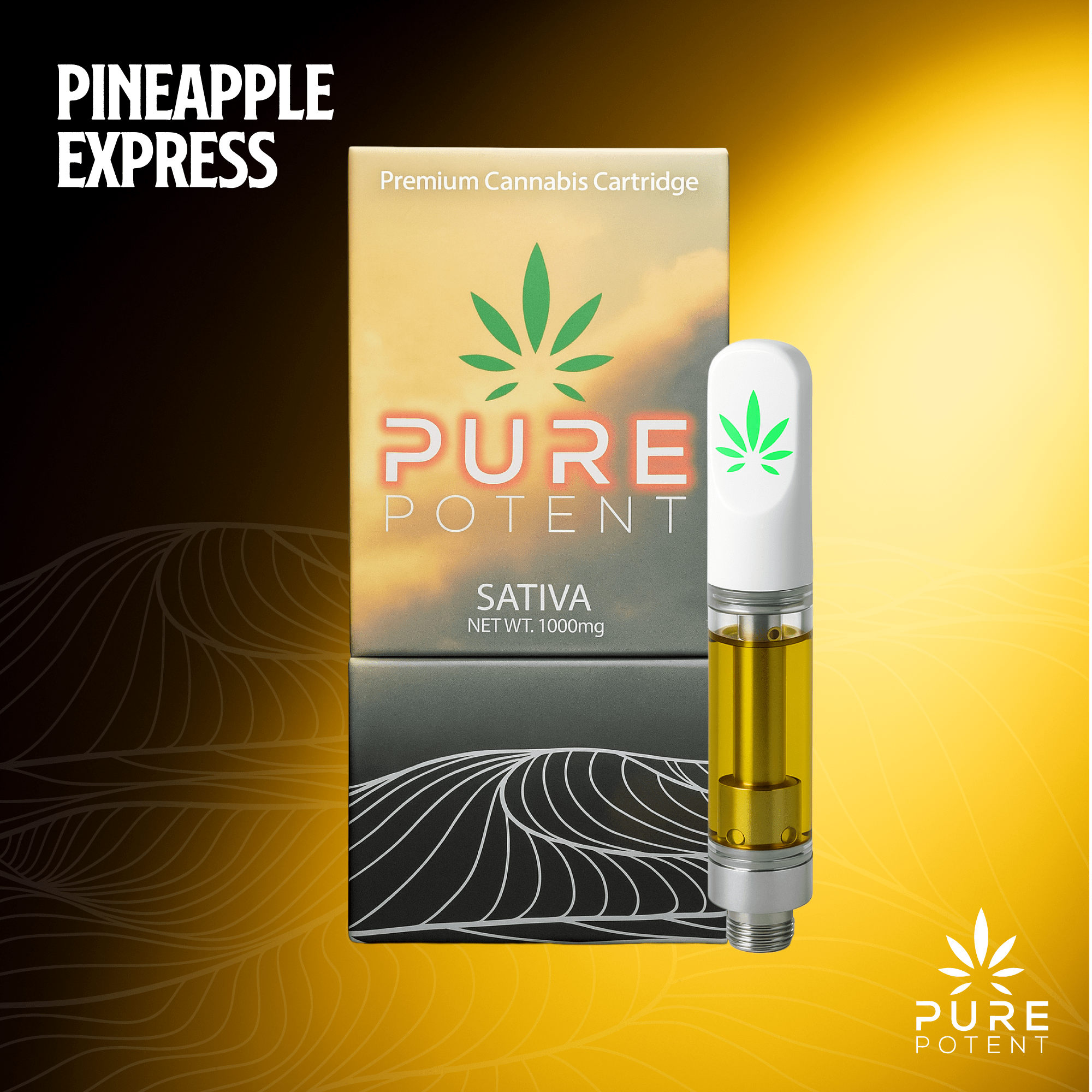 Pure Potent Pineapple Express Cart