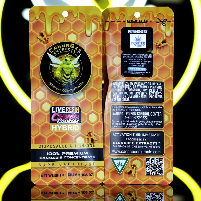 Product: Canna Bee | Garlic Cake | Live Resin Disposable Indica