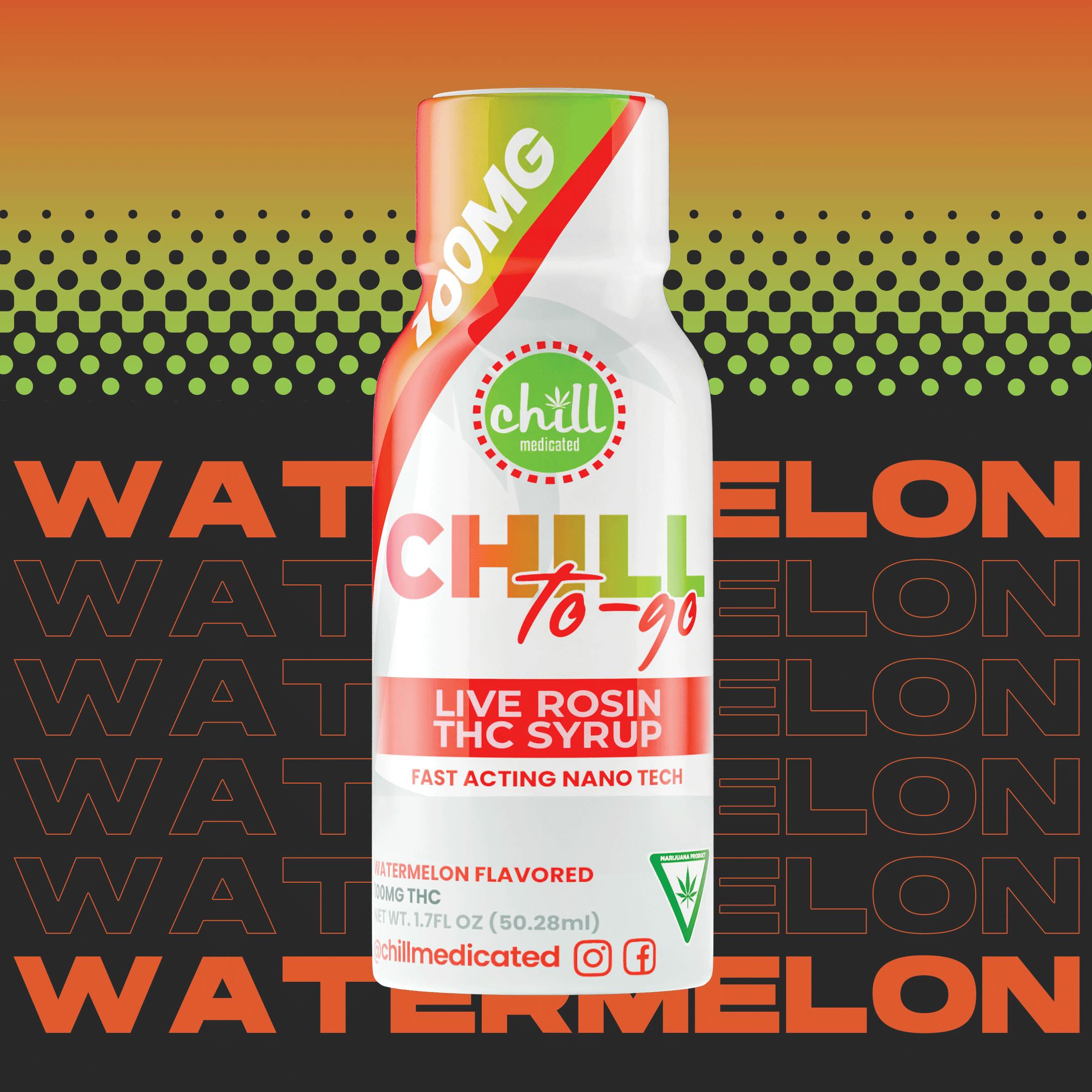 Chill Medicated - 100mg Live Rosin Syrup - Watermelon