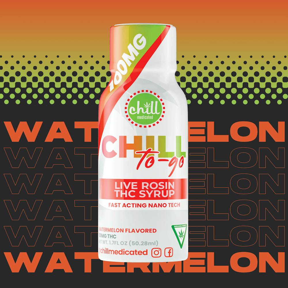 Product Chill To-Go | Watermelon | Live Rosin Syrup Tincture | 100mg
