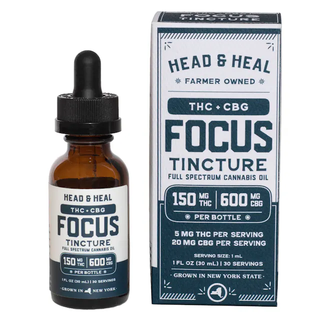 Head & Heal Head & Heal | THC:CBG Tincture - Focus Blend - 150mg