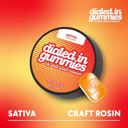 100mg – Tangerine – Rosin Gummies (10pk)-active