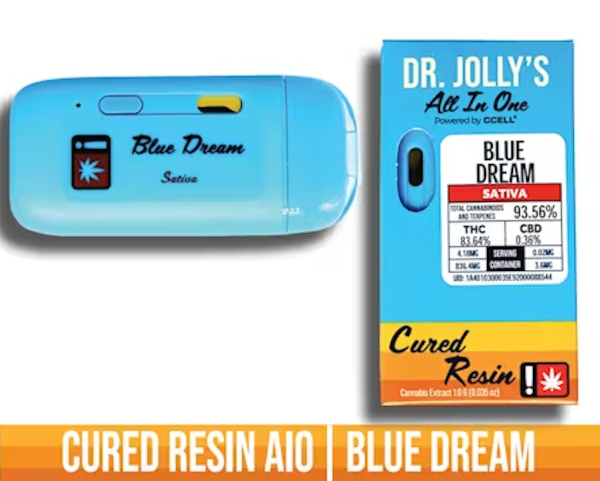 Dr. Jolly's 1g BLUE DREAM Cured Resin All-In-One Pen 1g