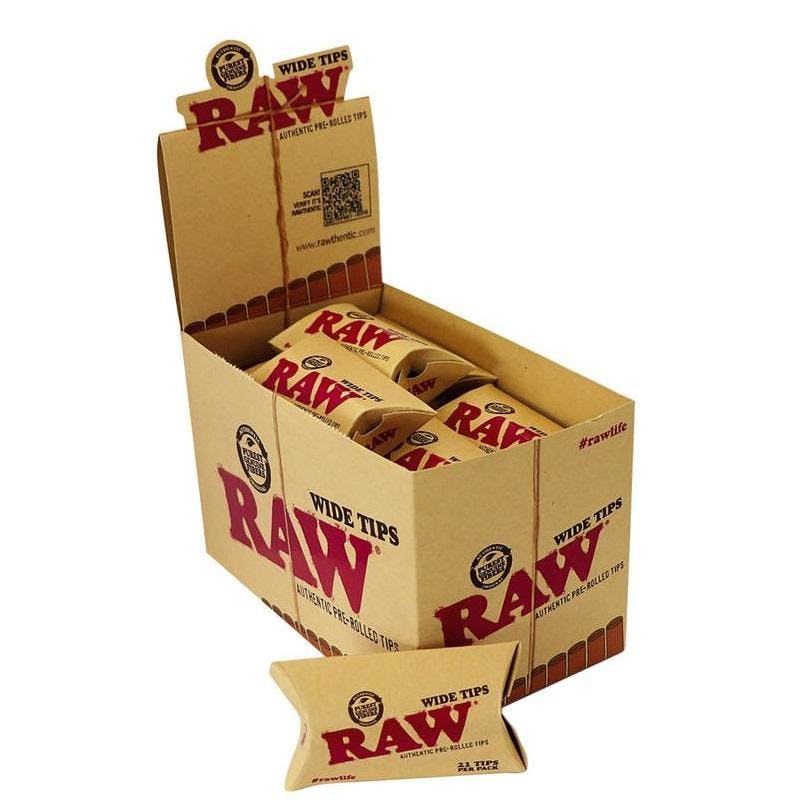 RAW - Pre-Rolled Tips - Classic Wide - 21pk-0