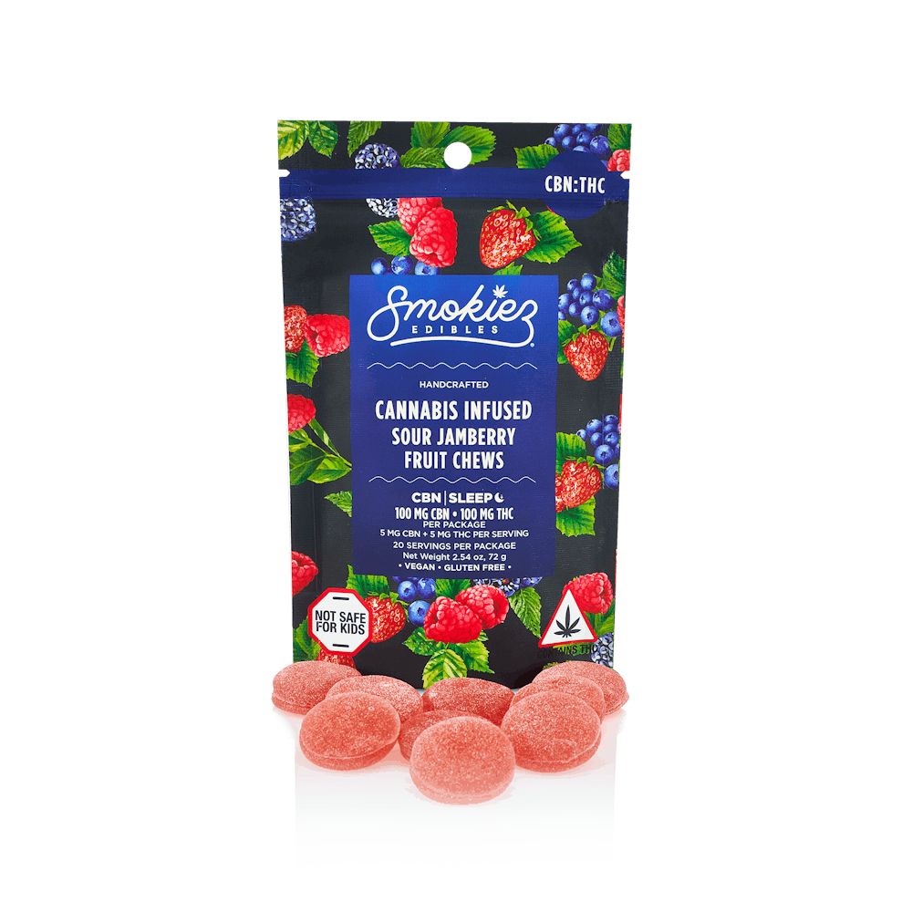 Product Jamberry Sour | 1:1 CBN: THC Gummies 20pk