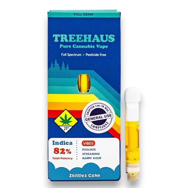 Treehaus Vape Cartridge - Zkittlez Cake - 1g