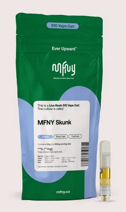 MFNY Skunk Live Resin Cartridge | Indica Dominant | MFNY