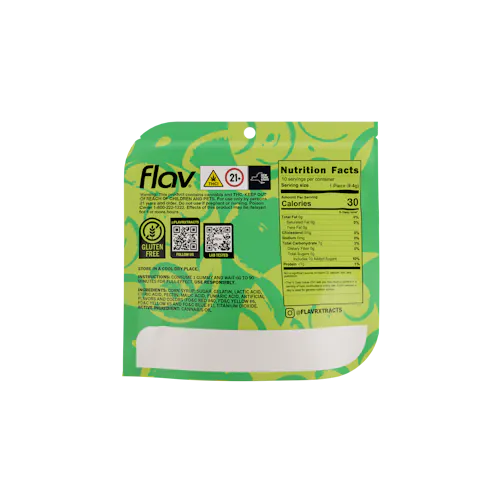 FLAV | Apple | 10mg Live Resin THC Gummy Rings | 10pk-3
