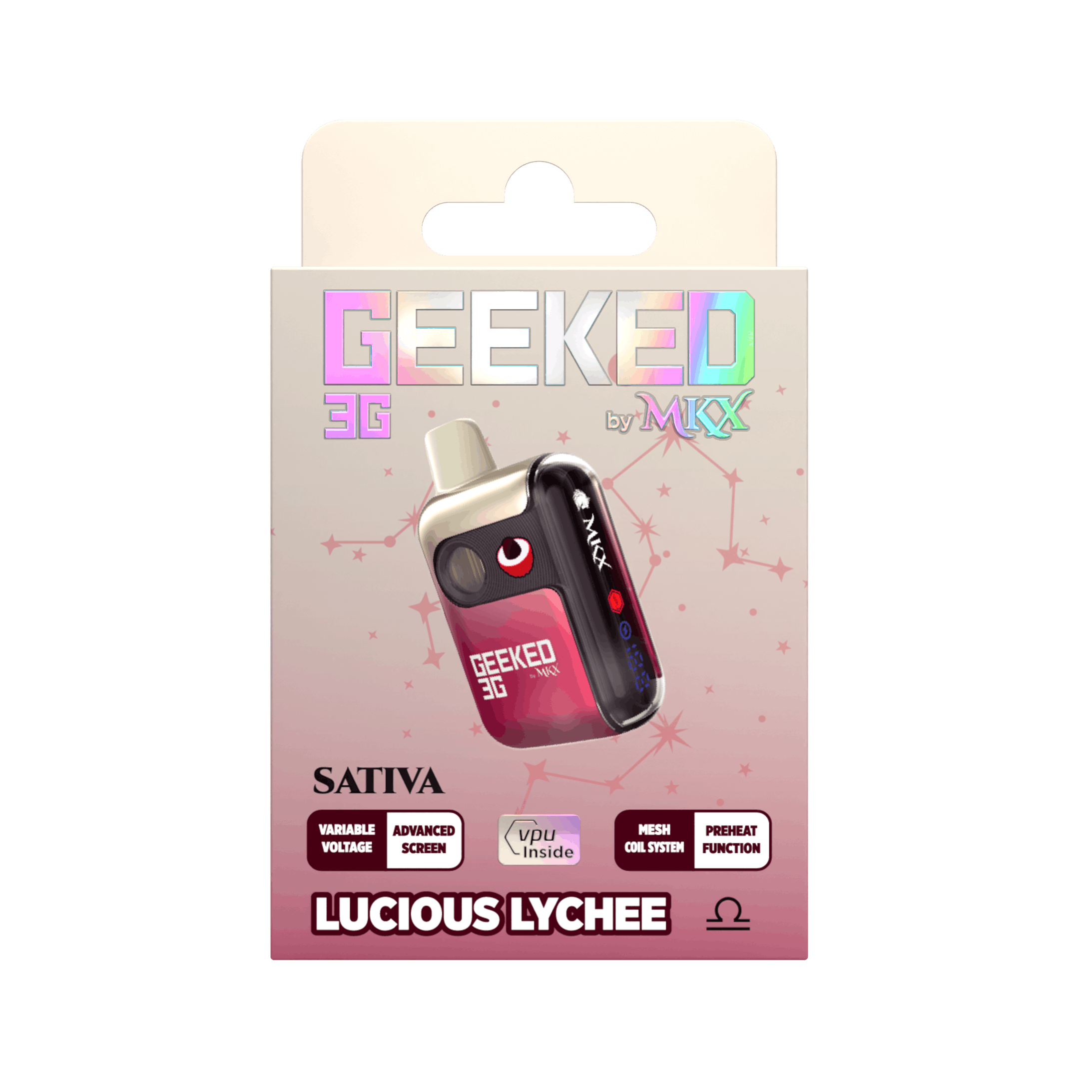 Product: Geeked | Lychee Disposable Vape | Sativa